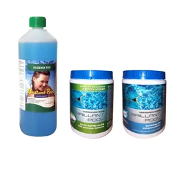 1 kg klórgranulátum, 1 kg maxi-combi tabletta, 1 liter Algenix Top