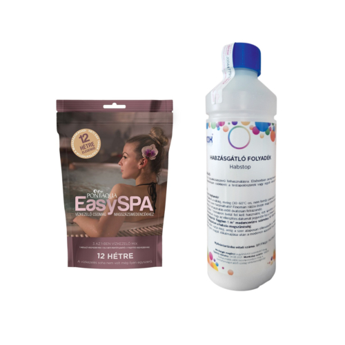 EasySPA jacuzzi vízkezelő csomag és Dinax HABSTOP 0,5 literes habzásgátló
